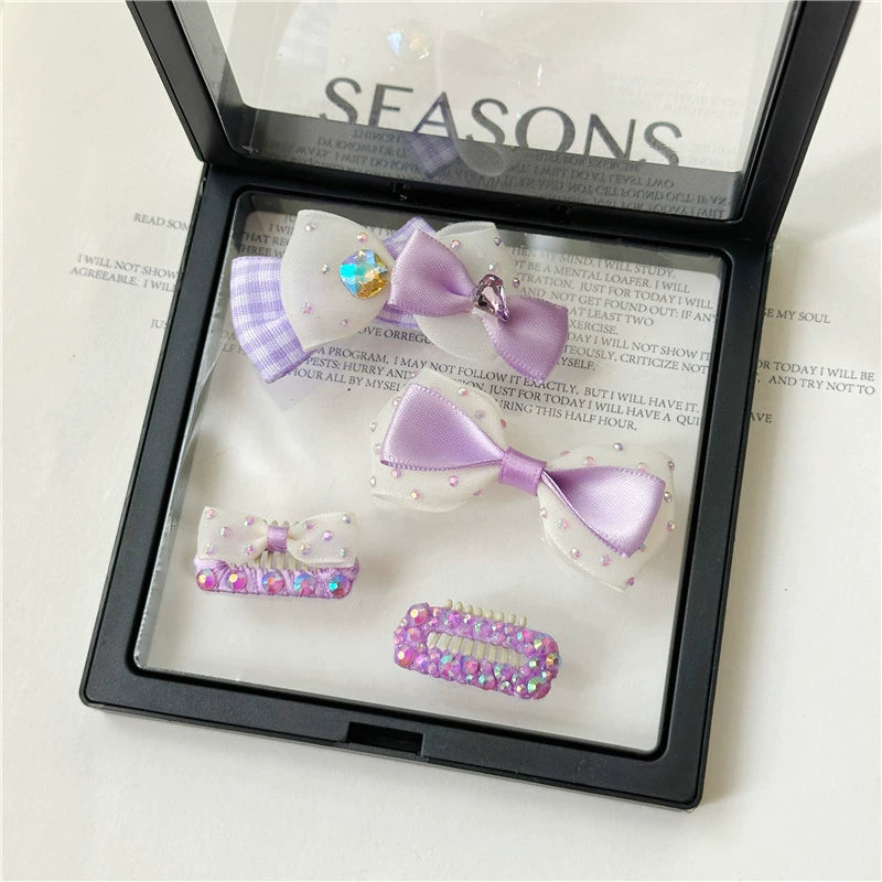 Princess Purple Puppy Hair Clip | Non-Slip Nose Bridge Barrette for Maltese, Yorkie, Bichon Frise Fur Babies